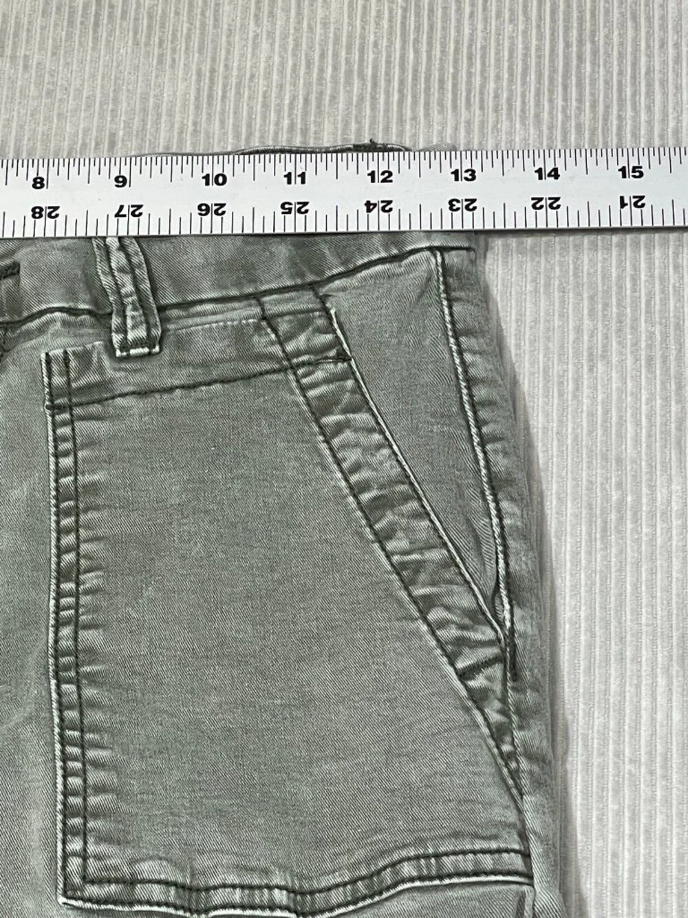 Joe's Jeans The Charlie Utility Olive Green High Rise Skinny Ankle Pants Size 26